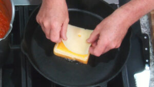 The Classic Grilled Cheese with American and Swiss Cheese _ Chef Jean-Pierre