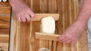 How to Make French Butter - Form your butter into desired shape