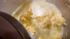 How to Make French Butter - Separation of the Buttermilk